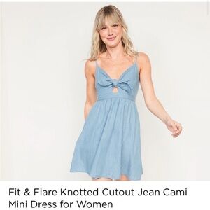 NWT old navy knotted cut out dress, size small